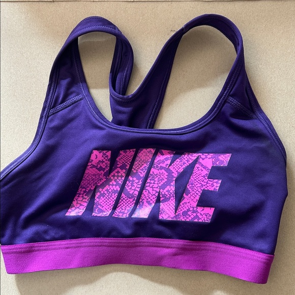 Nike Purple and Pink Sports Bra - Picture 1 of 3